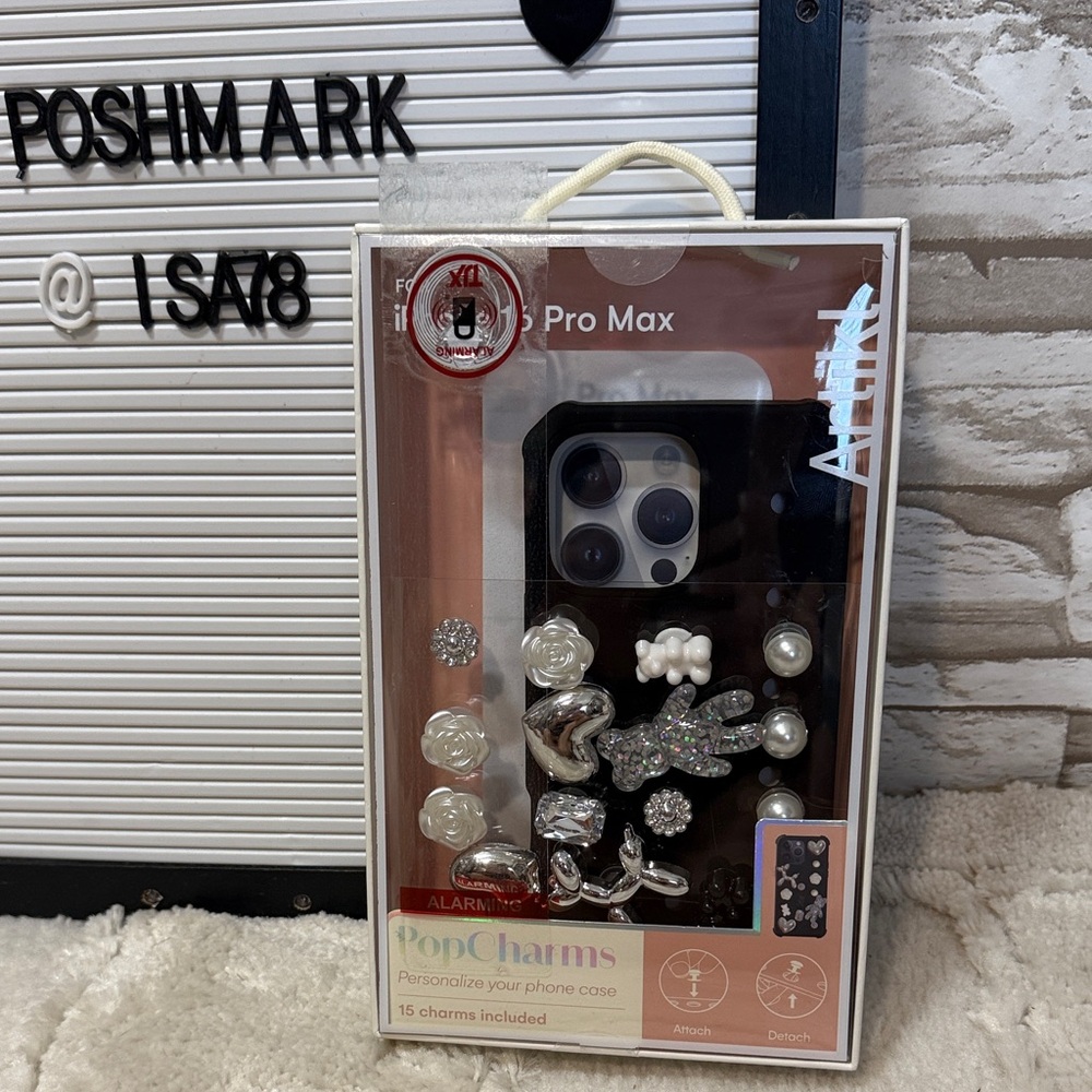 ARTIKL iPhone 16 Pro Max Case with Charms - Black